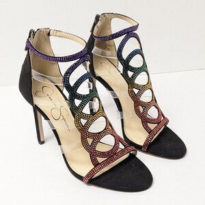 Jessica Simpson Rainbow Cutout Heels